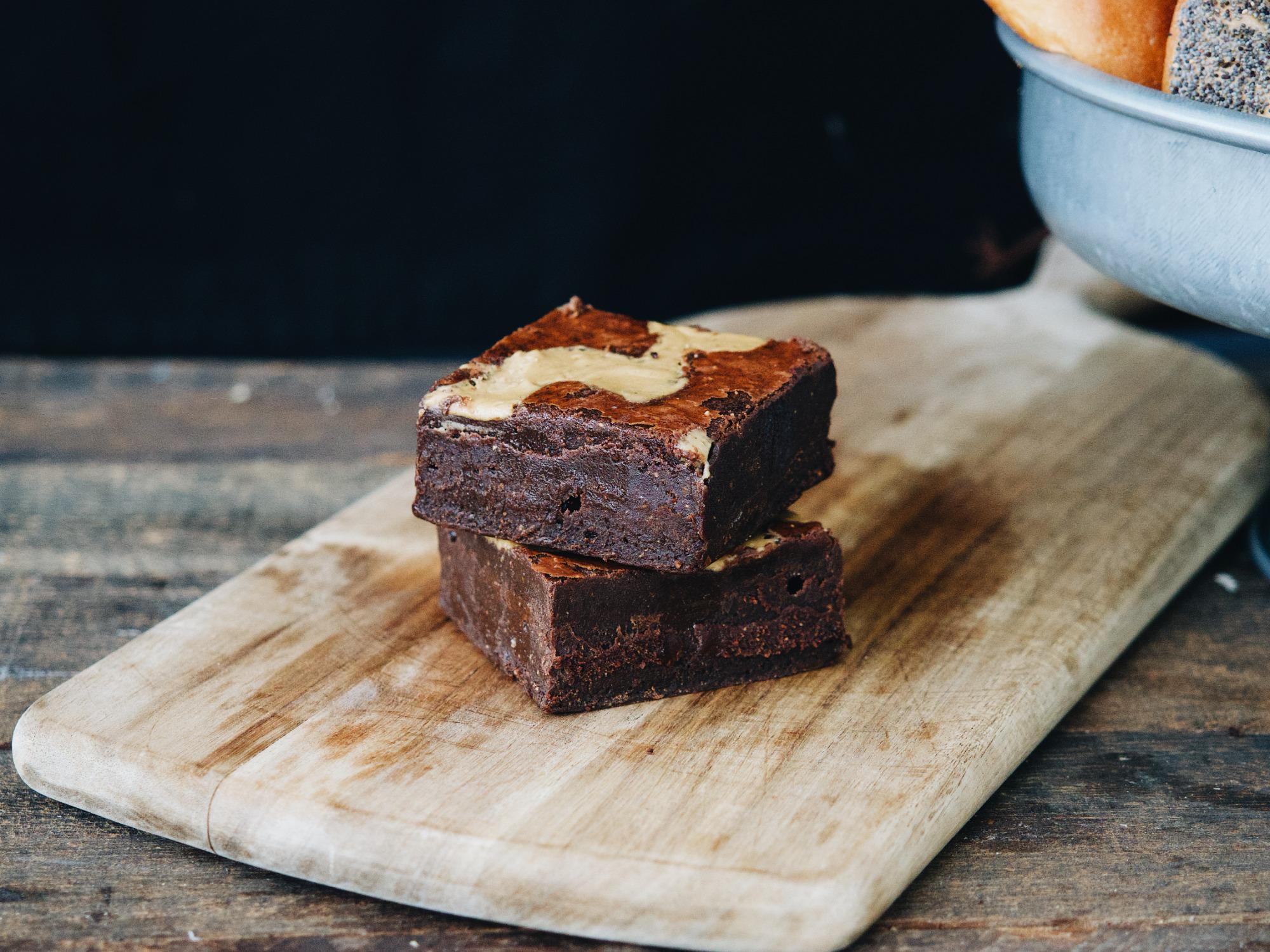 Glütensiz Şekersiz Tahinli Brownie (dilim)